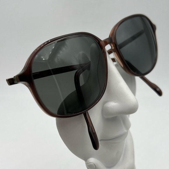 Vintage Clearvision Brown Oval Sunglasses Frames - Picture 2 of 6